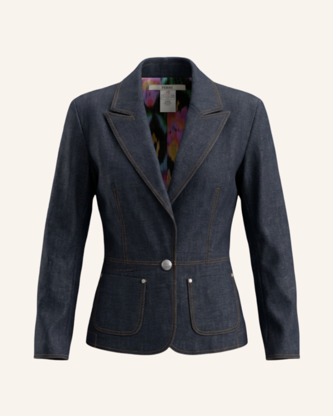 Denim Blazer Dunkelblau L