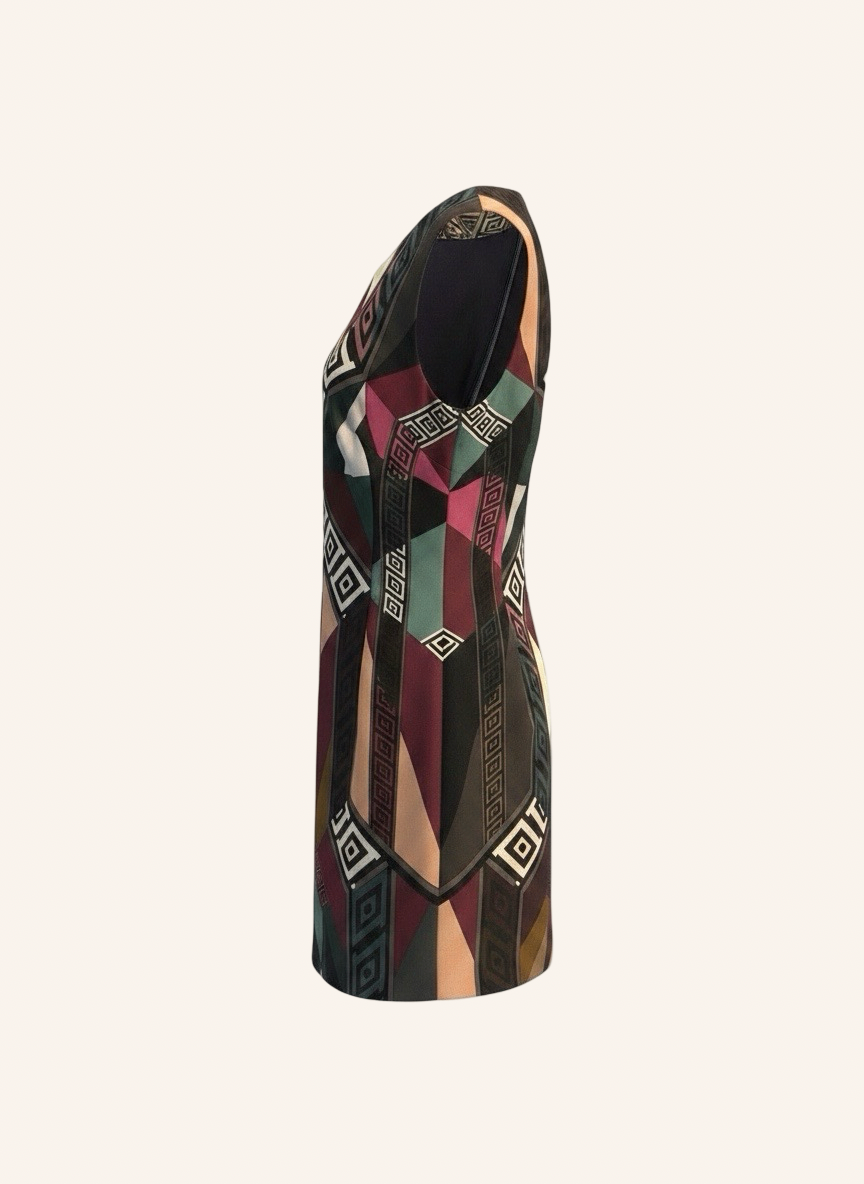 Etuikleid Geometric Print Multicolor M
