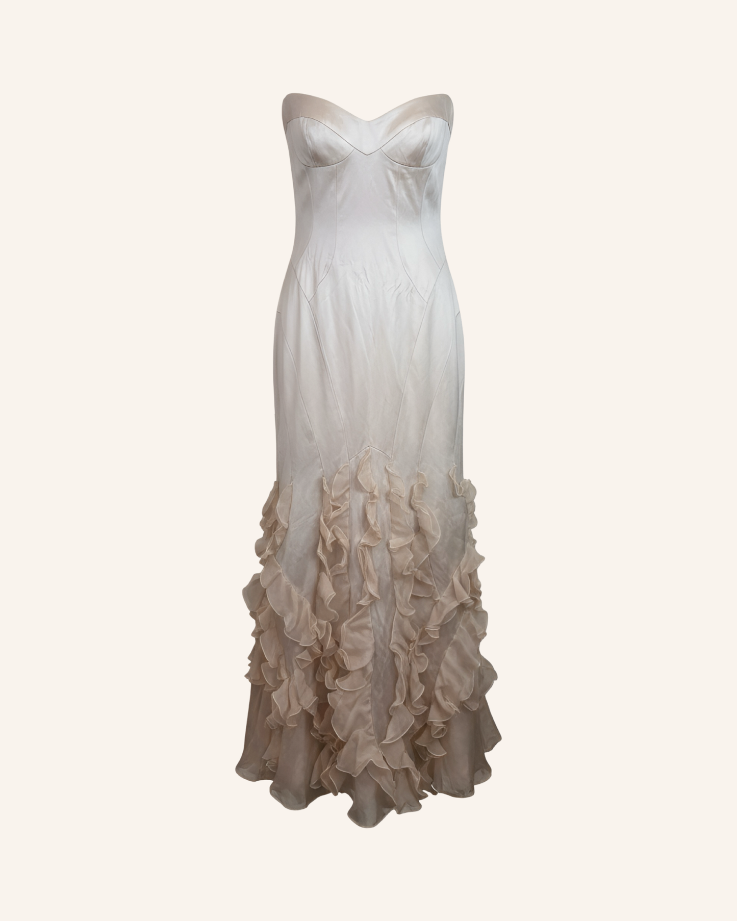 Couture Brautkleid Creme S