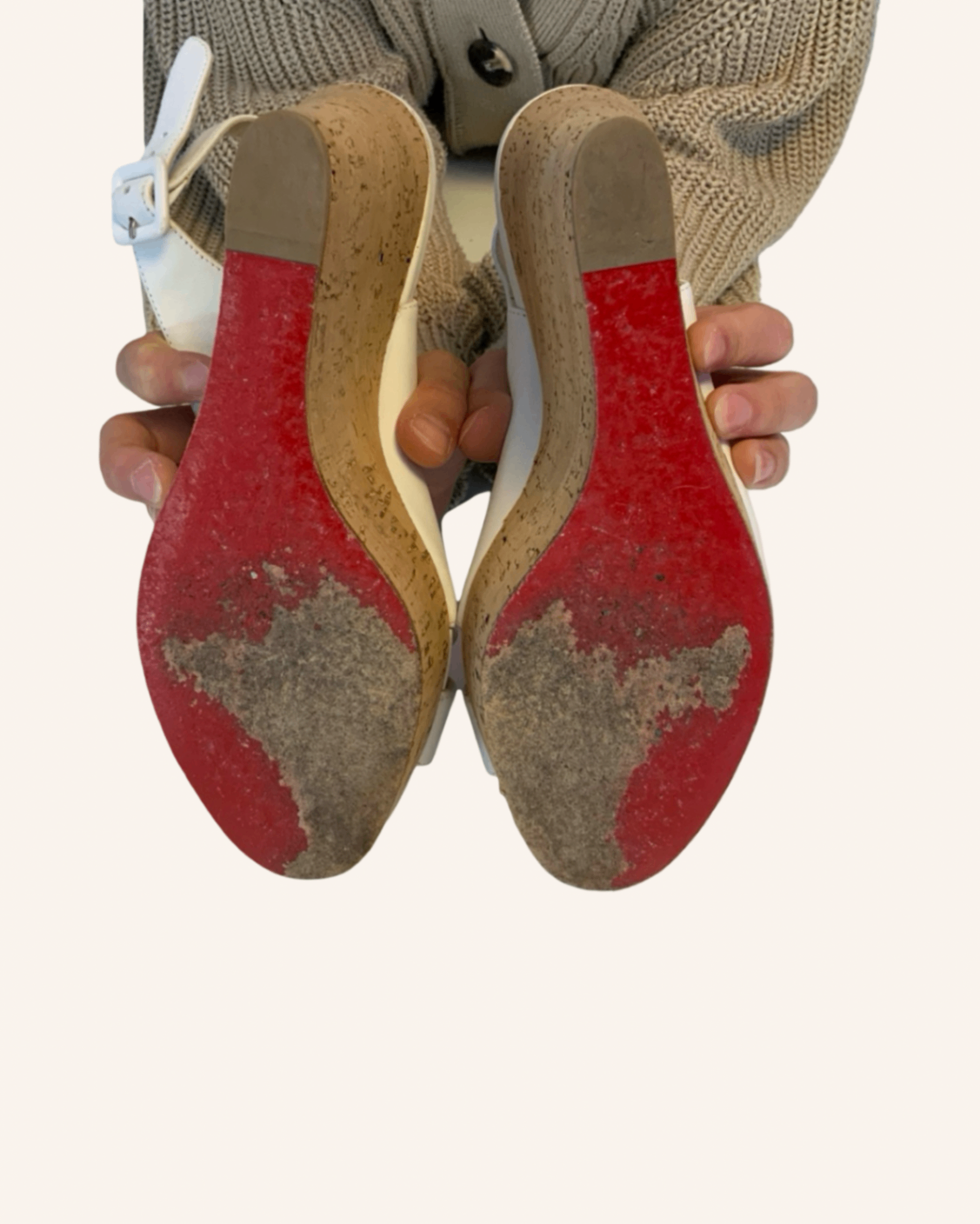 Wedge-Sandaletten Weiß 38