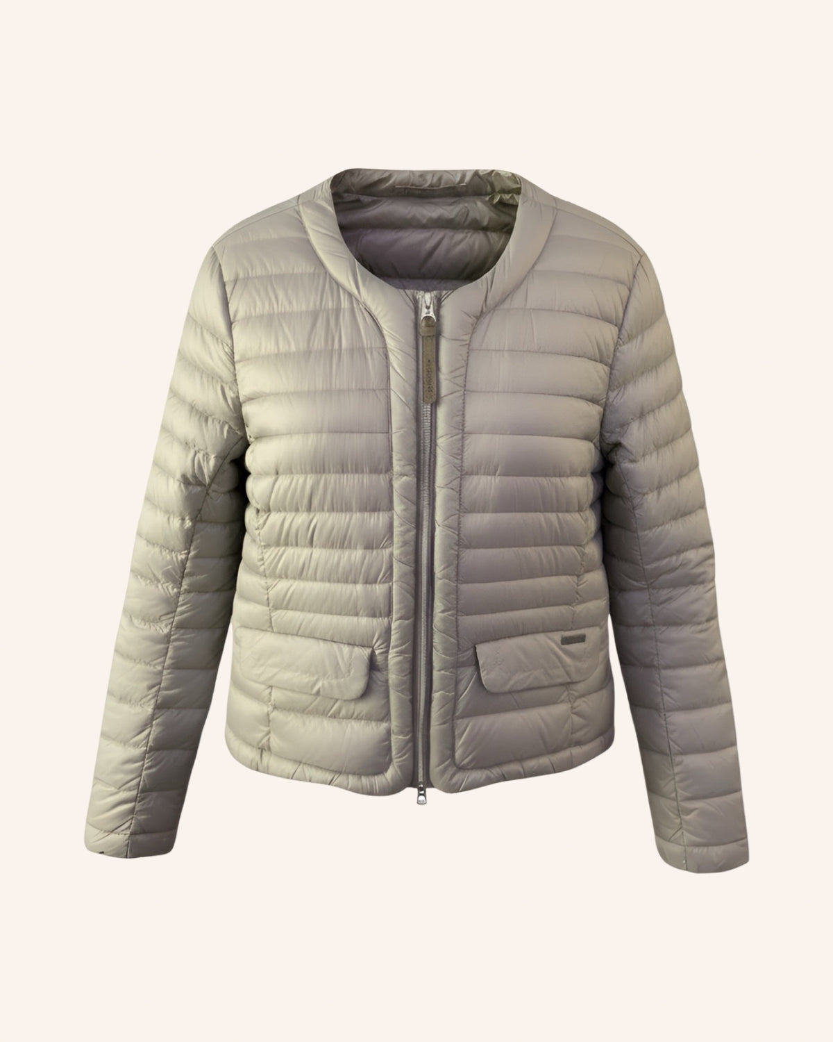 Daunenjacke Taupe M