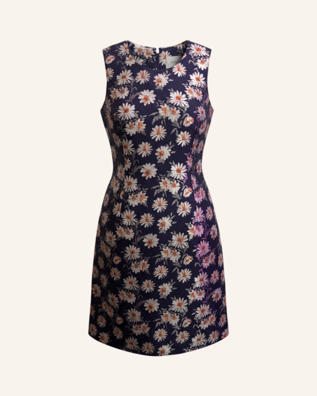 Etui Kleid Floral Navy XS