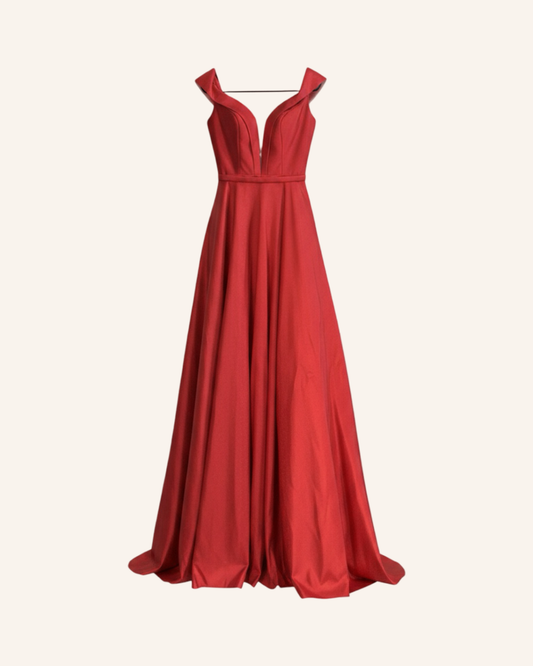 Haute Couture Evening Dress Rot S