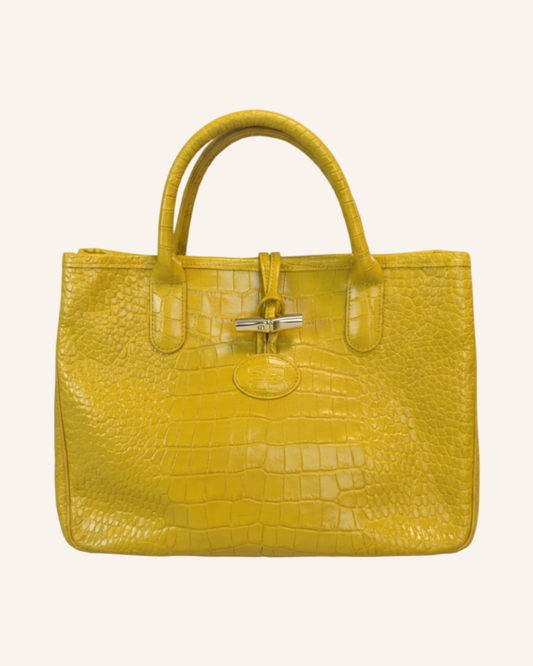 Croco Shopper Gelb