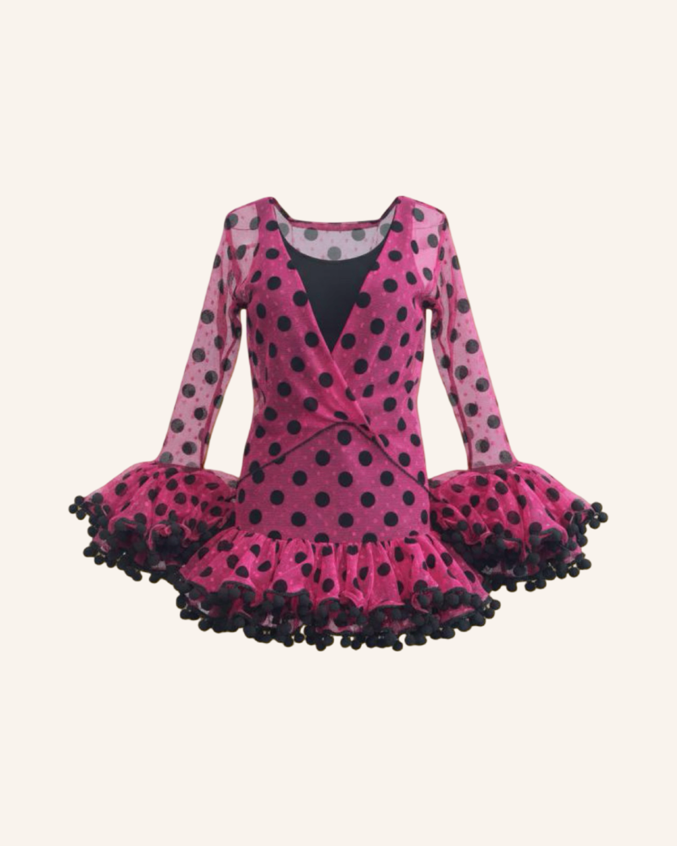 Original Flamenco Kleid Pink S