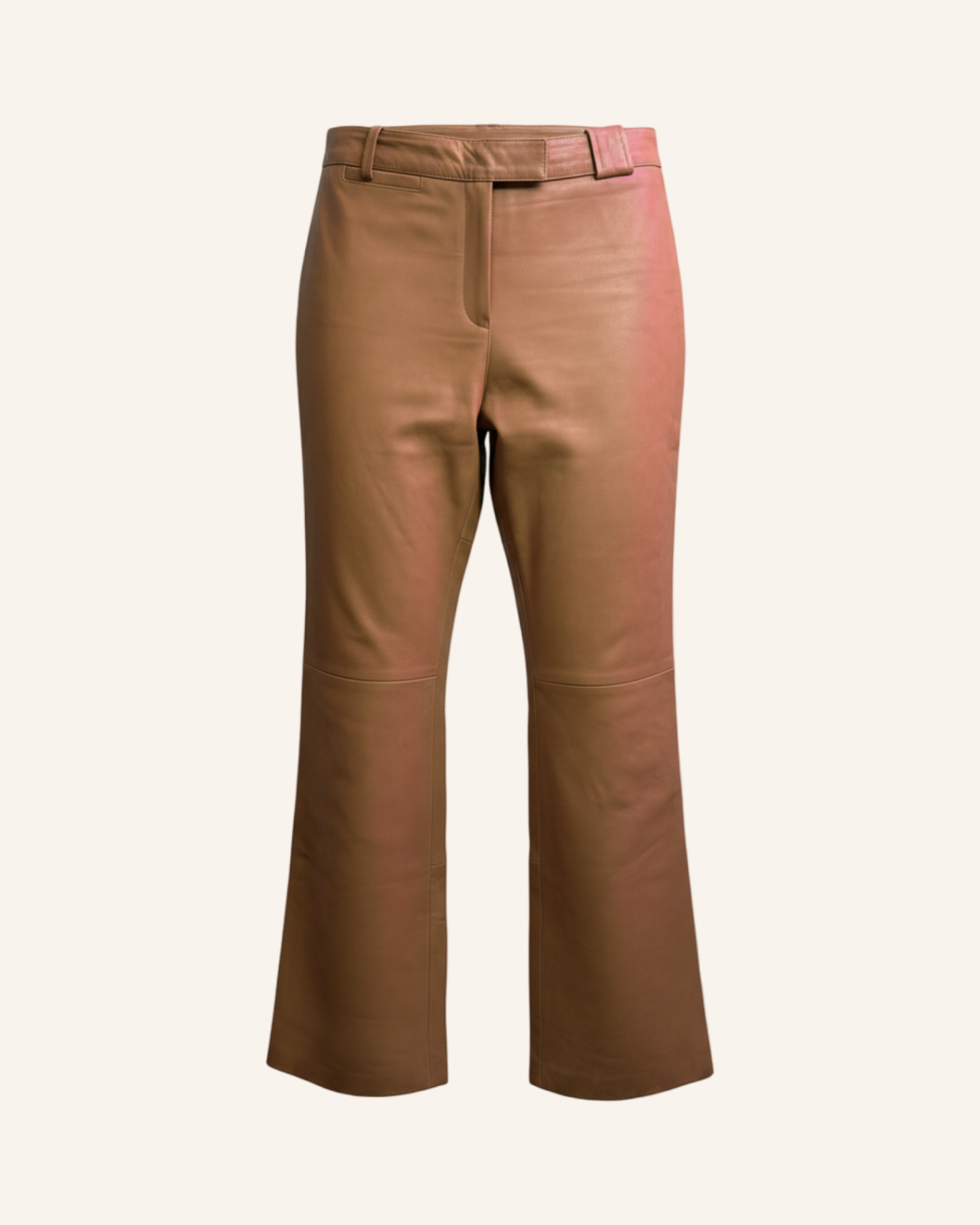 Flared Lederhose Camel XL