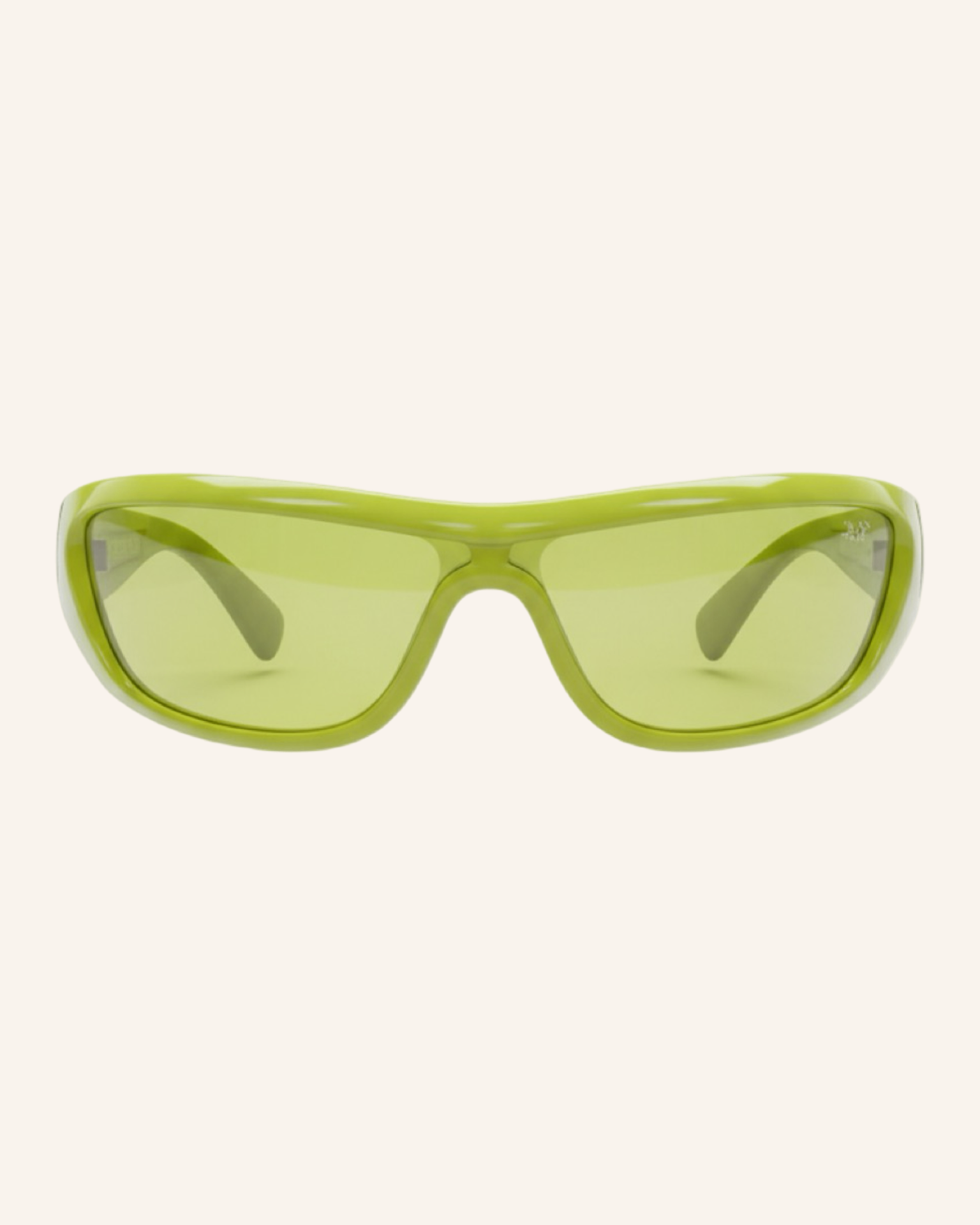 Sonnenbrille Lime Green – Neu mit Etui