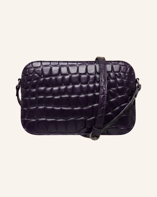 Crossbody Bag Croco Schwarz