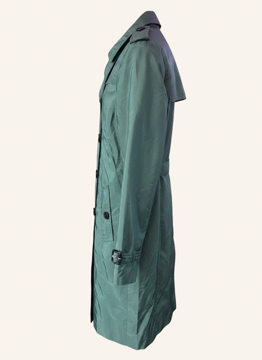Trenchcoat Petrol-Grün XS