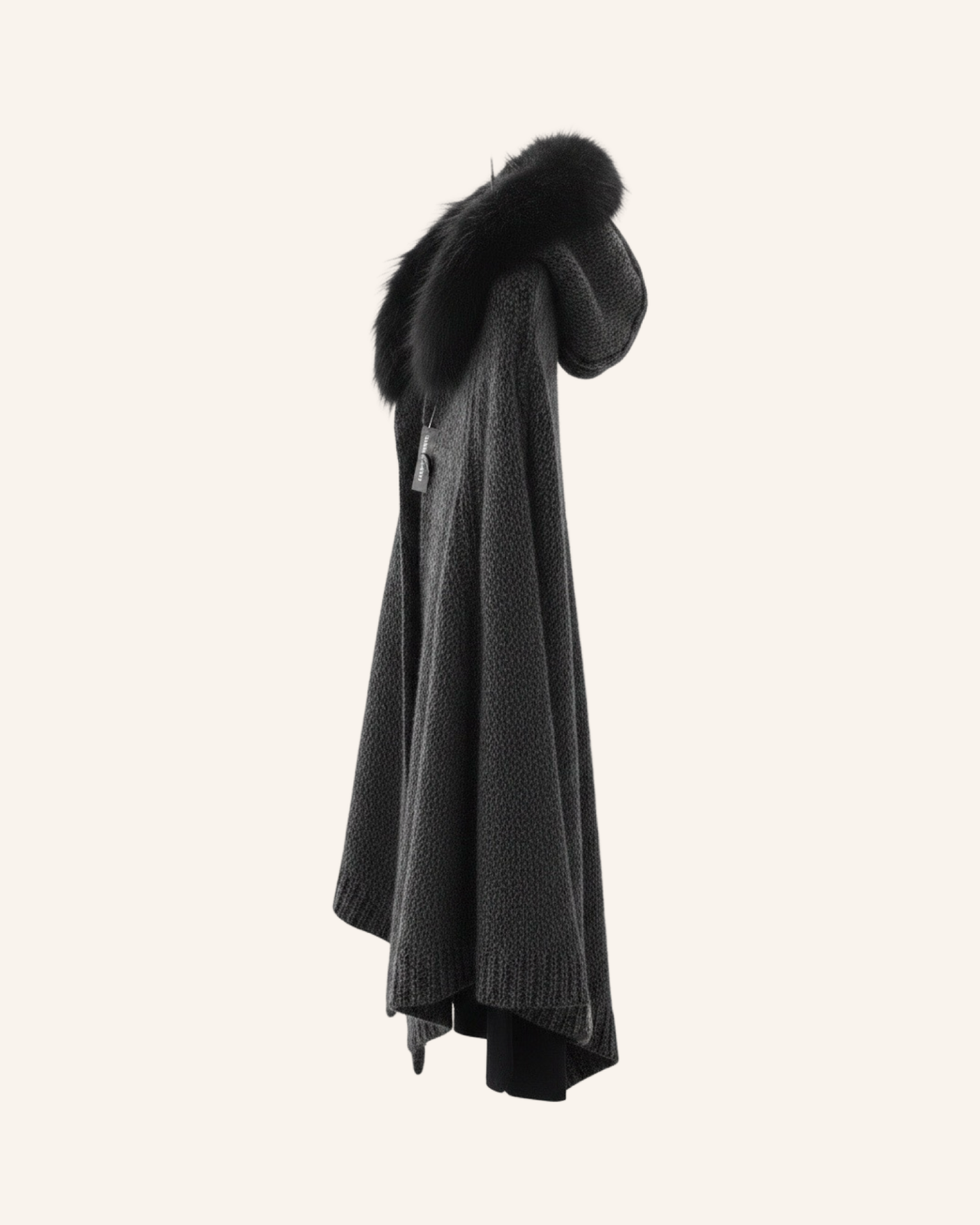 Cape-Poncho Schwarz S