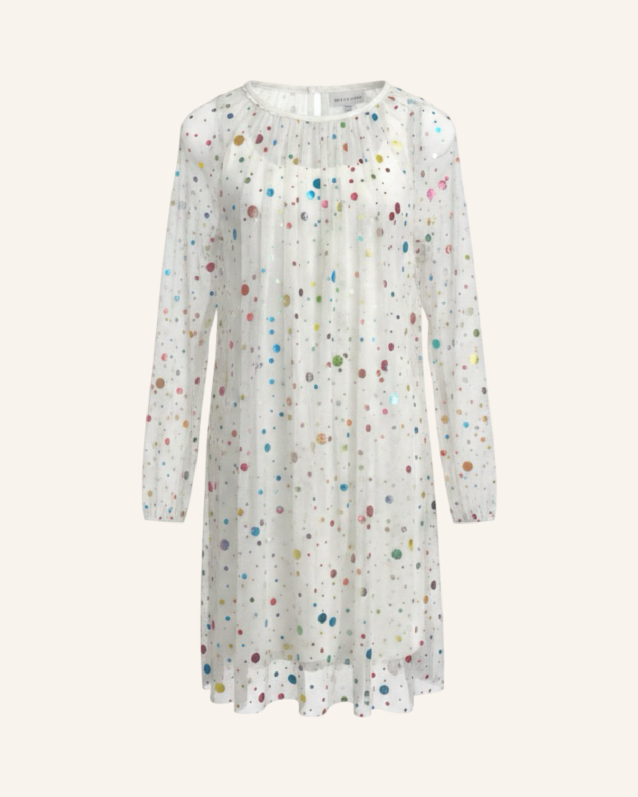 Tüllkleid Weiß-Multicolor 8 Jahre