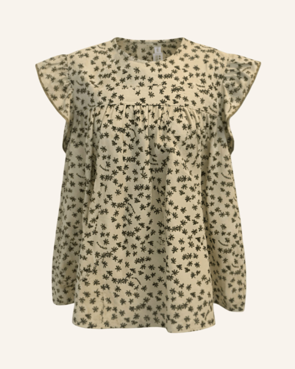 Babykleid Beige mit Muster 56