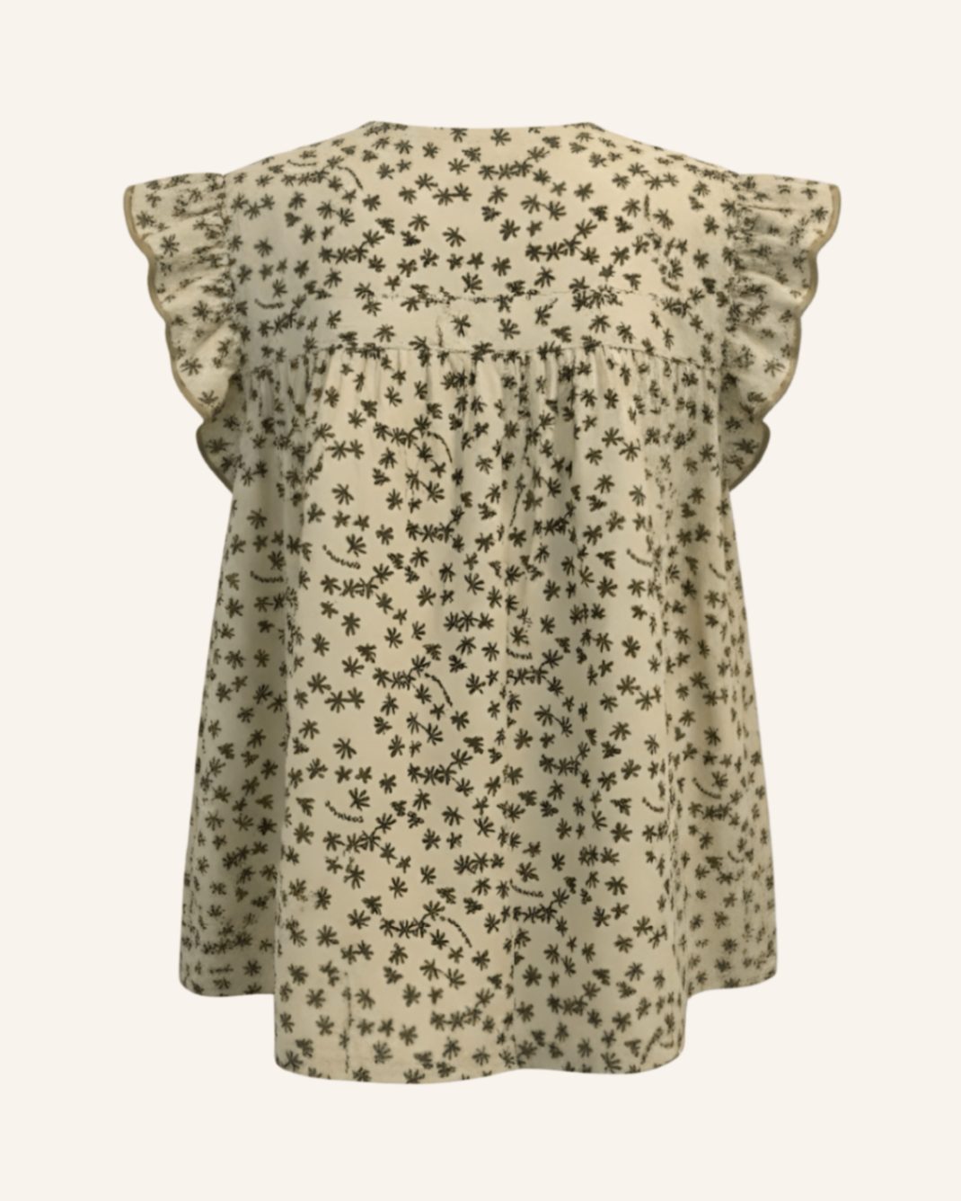 Babykleid Beige mit Muster 56