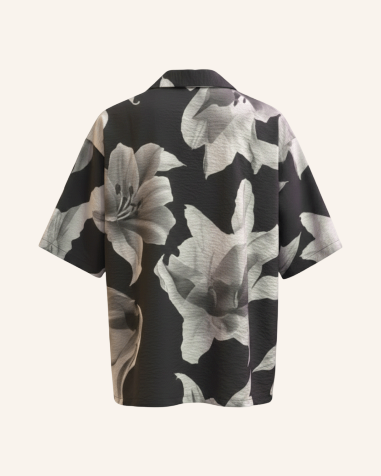 Hawaii-Hemd Schwarz-Grau XL
