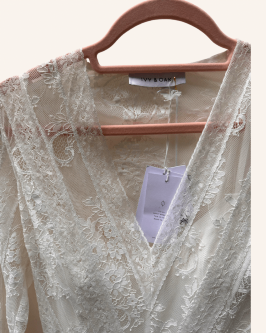 Ivy & Oak Spitzen-Brautkleid Offwhite XS