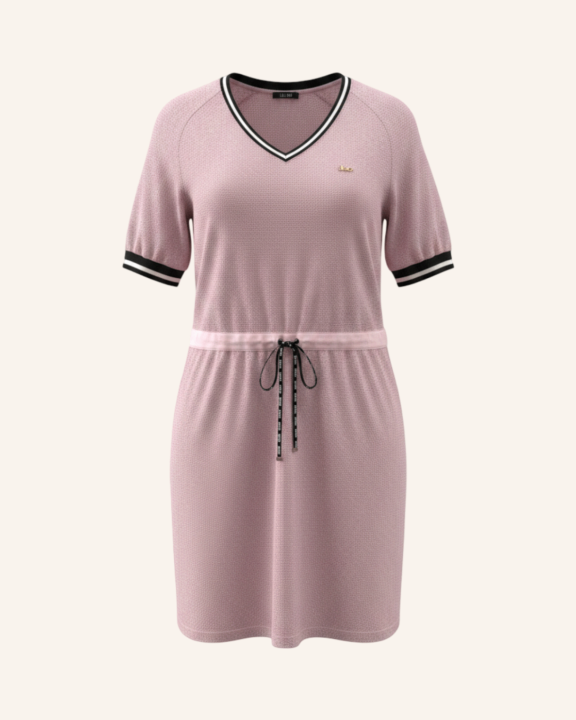 Strickkleid Rosa-Navy S