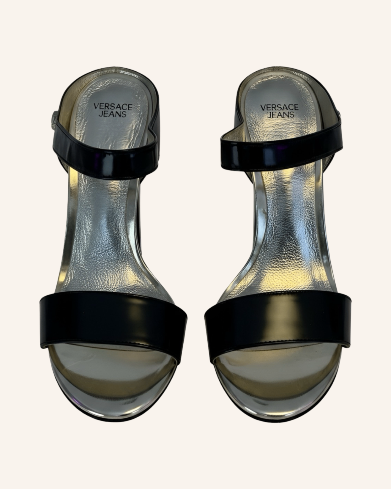 High Heels Schwarz-Gold 37