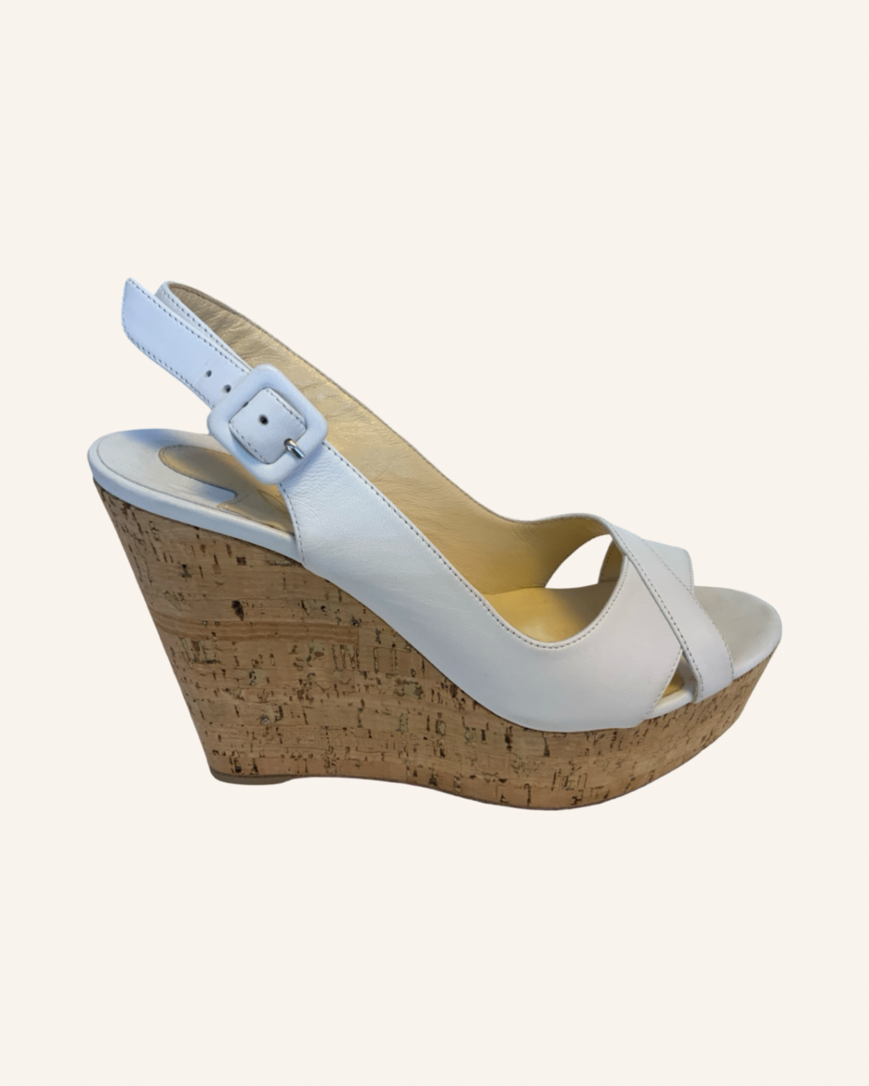 Wedge-Sandaletten Weiß 38