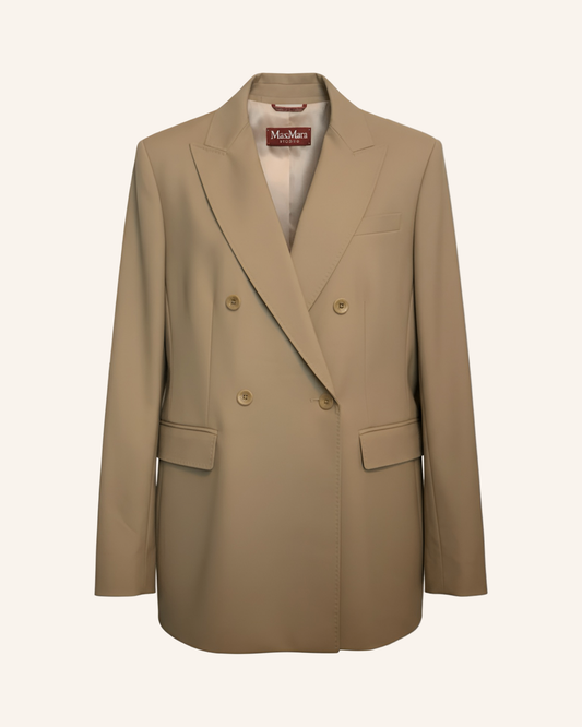 Doppelreihiger Blazer Camel L