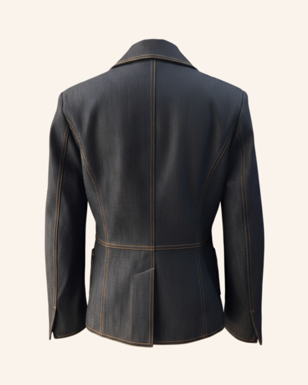 Denim-Blazer Dunkelblau L