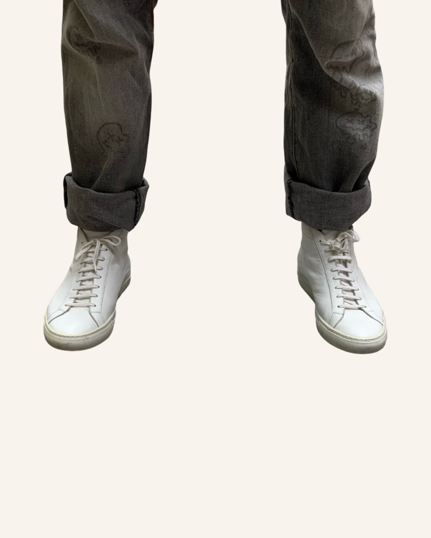 High-Top Sneaker Weiß 46 