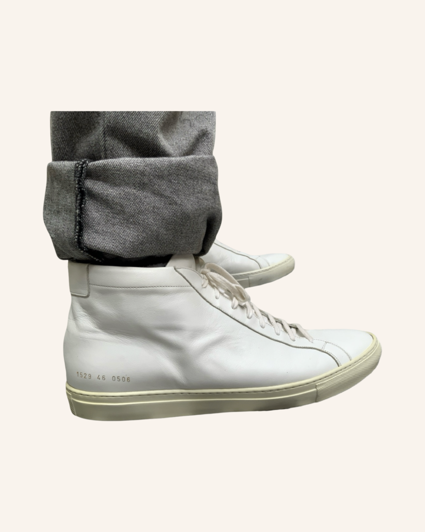 High-Top Sneaker Weiß 46 