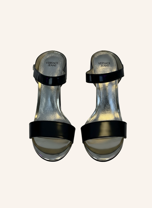 High Heels Schwarz-Gold 37