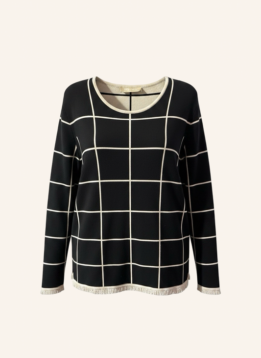 Pullover Schwarz-Weiss M