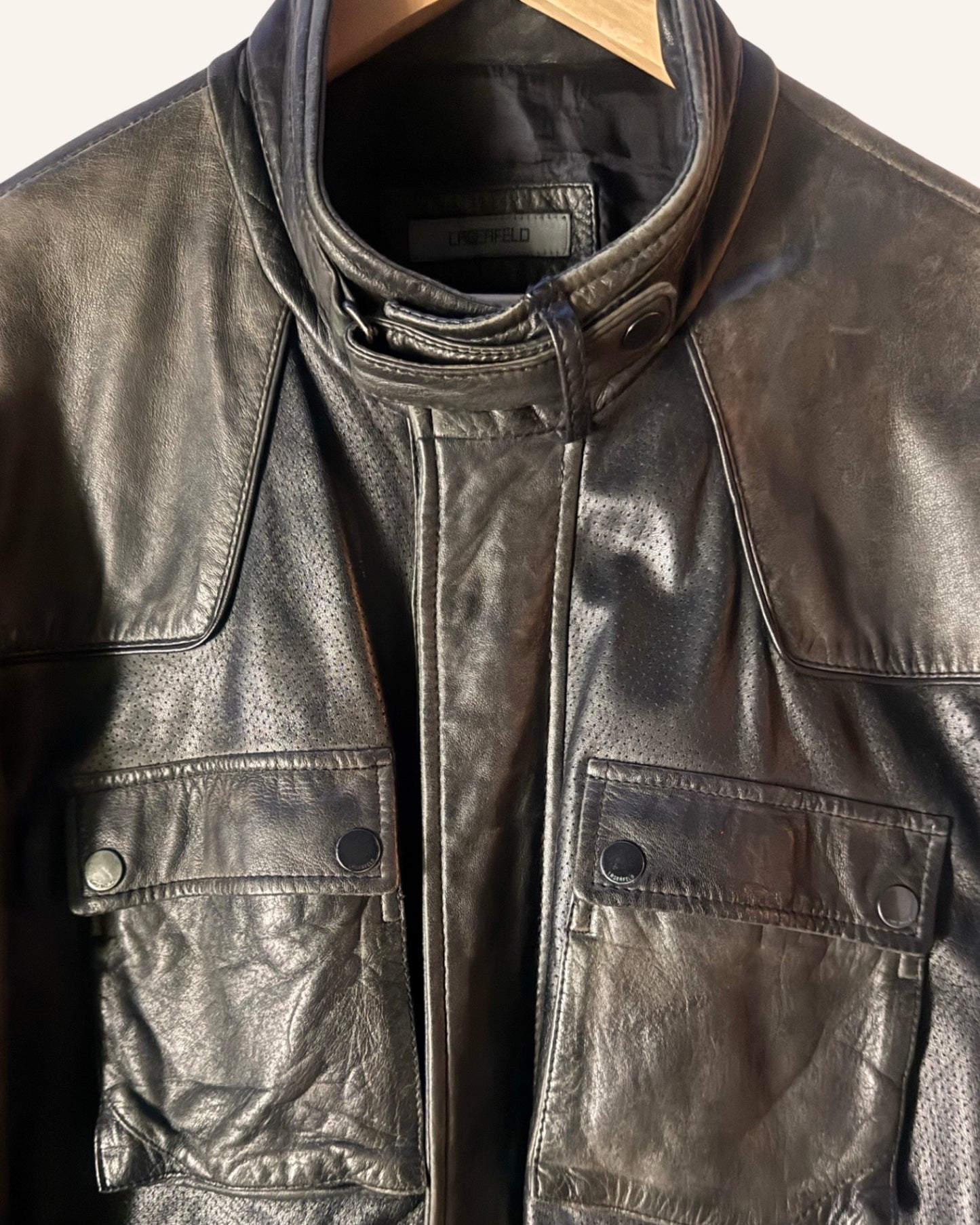 Lederjacke Braun XL