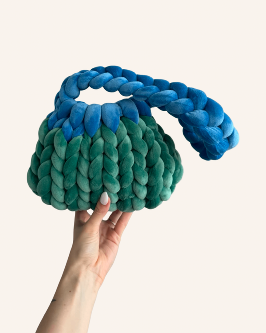 Chunky Knit Bag Bicolor Kids