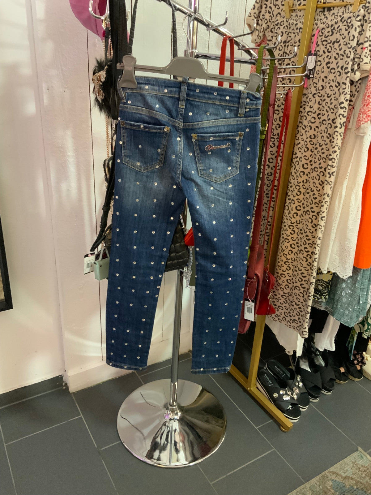Jeans Blau 128
