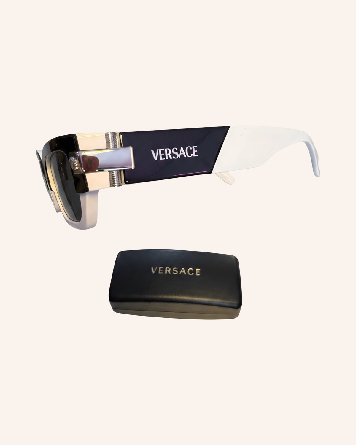 Sonnenbrille Schwarz-Weiss