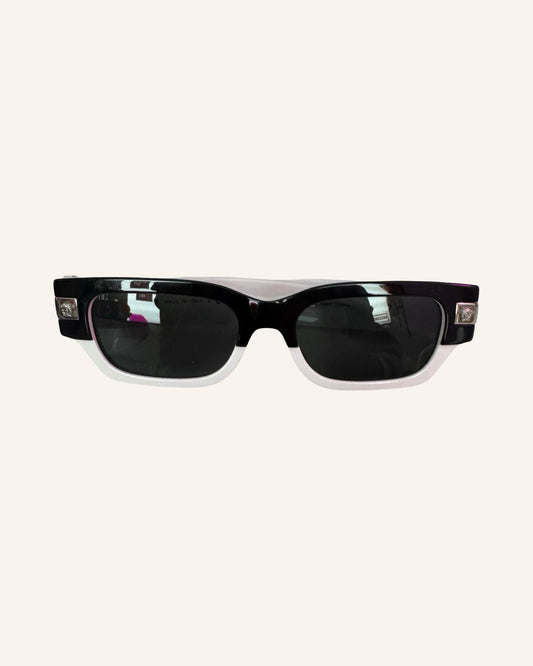 Sonnenbrille Schwarz-Weiss