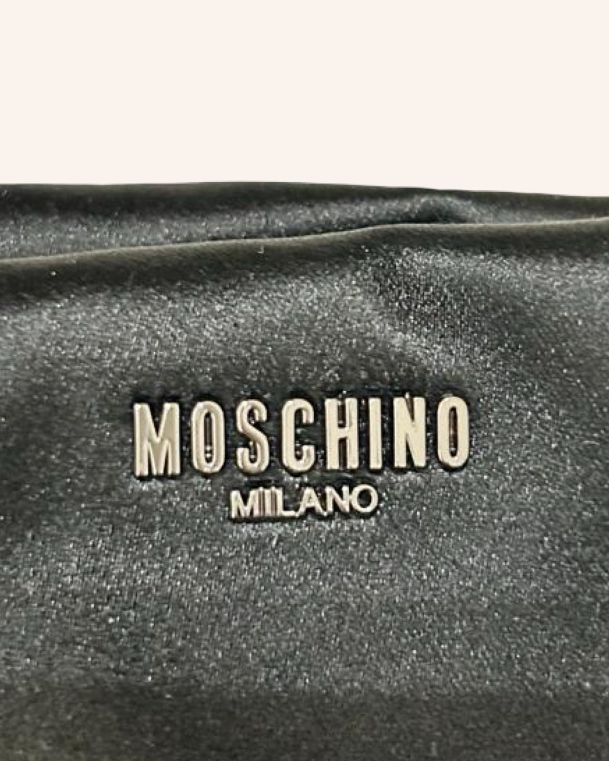 Satin-Strass Tasche Schwarz
