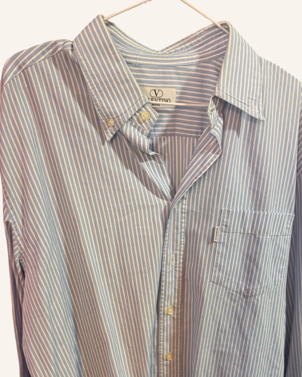 Streifenhemd Blau-Weiss XL