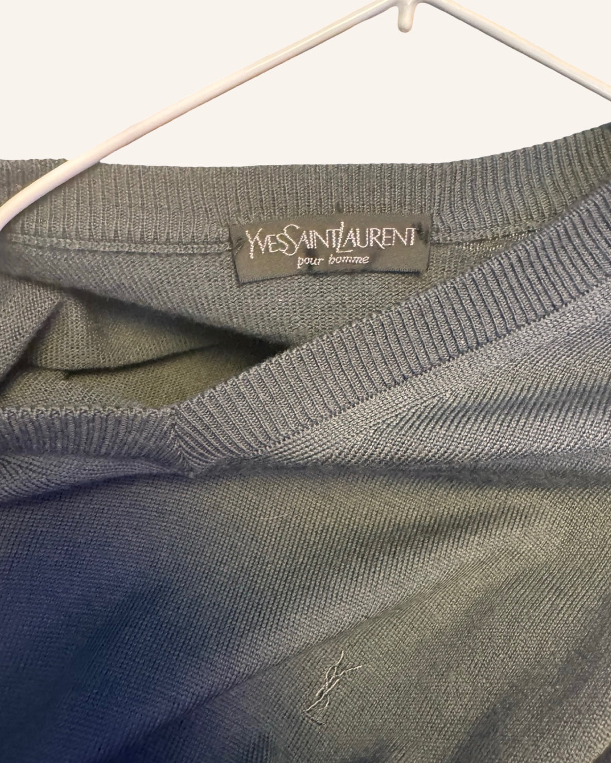 Pullover Grau-Blau L