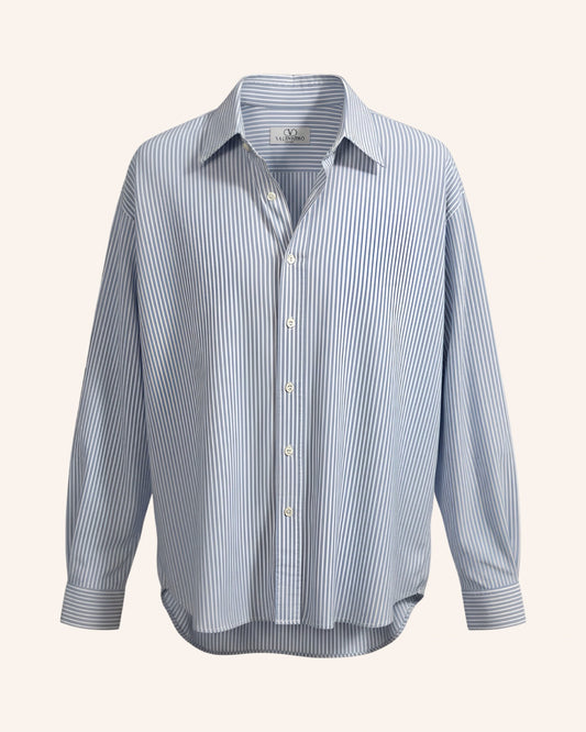 Streifenhemd Blau-Weiss XL