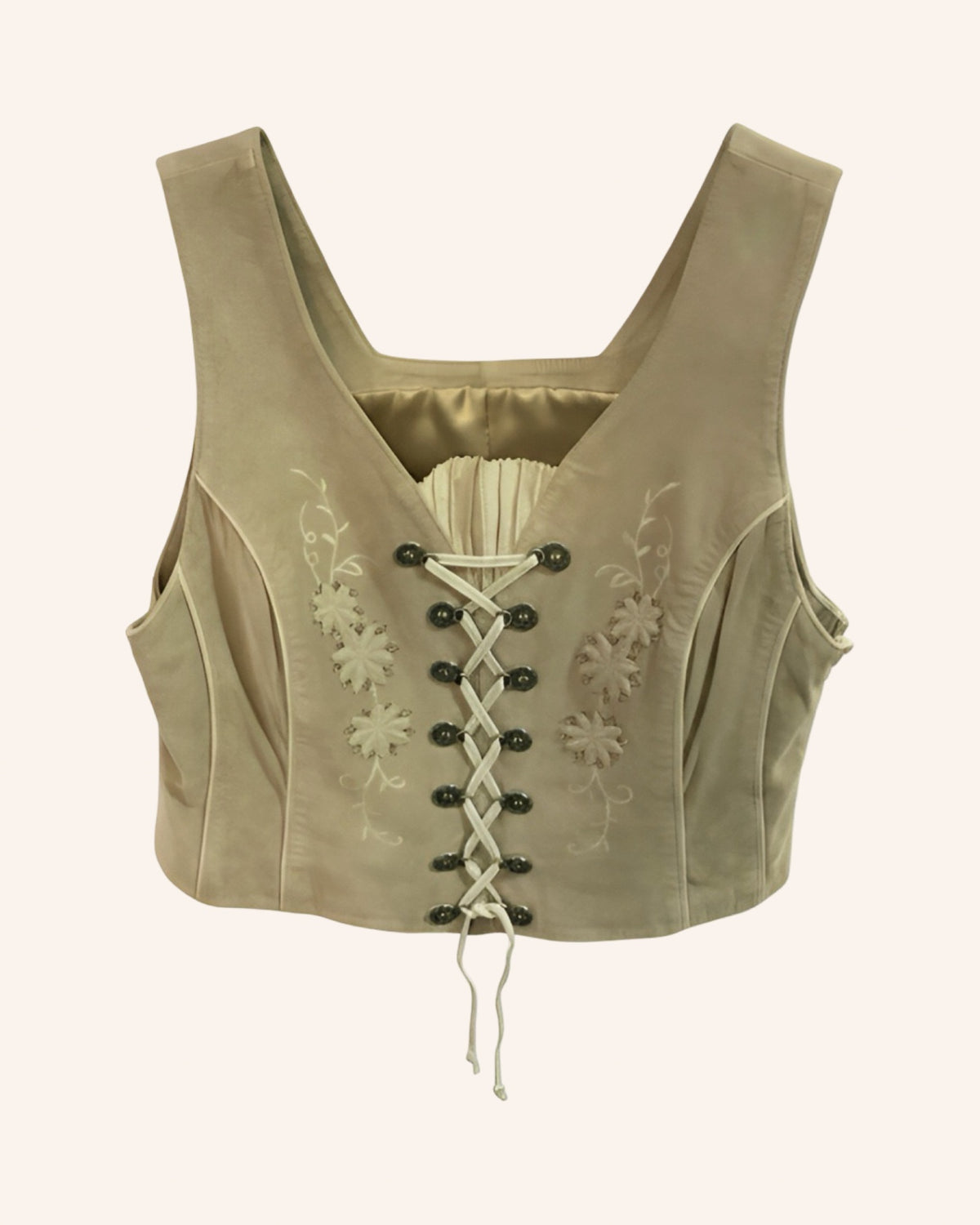 Trachten Corsage Beige XXL