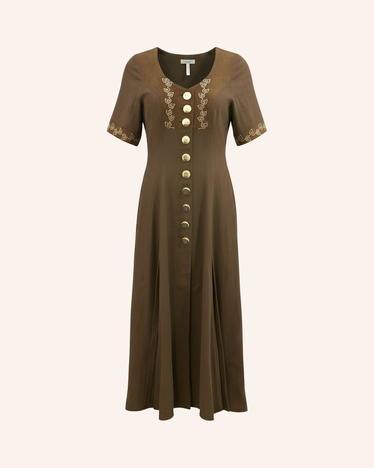 Trachten Maxikleid Braun M