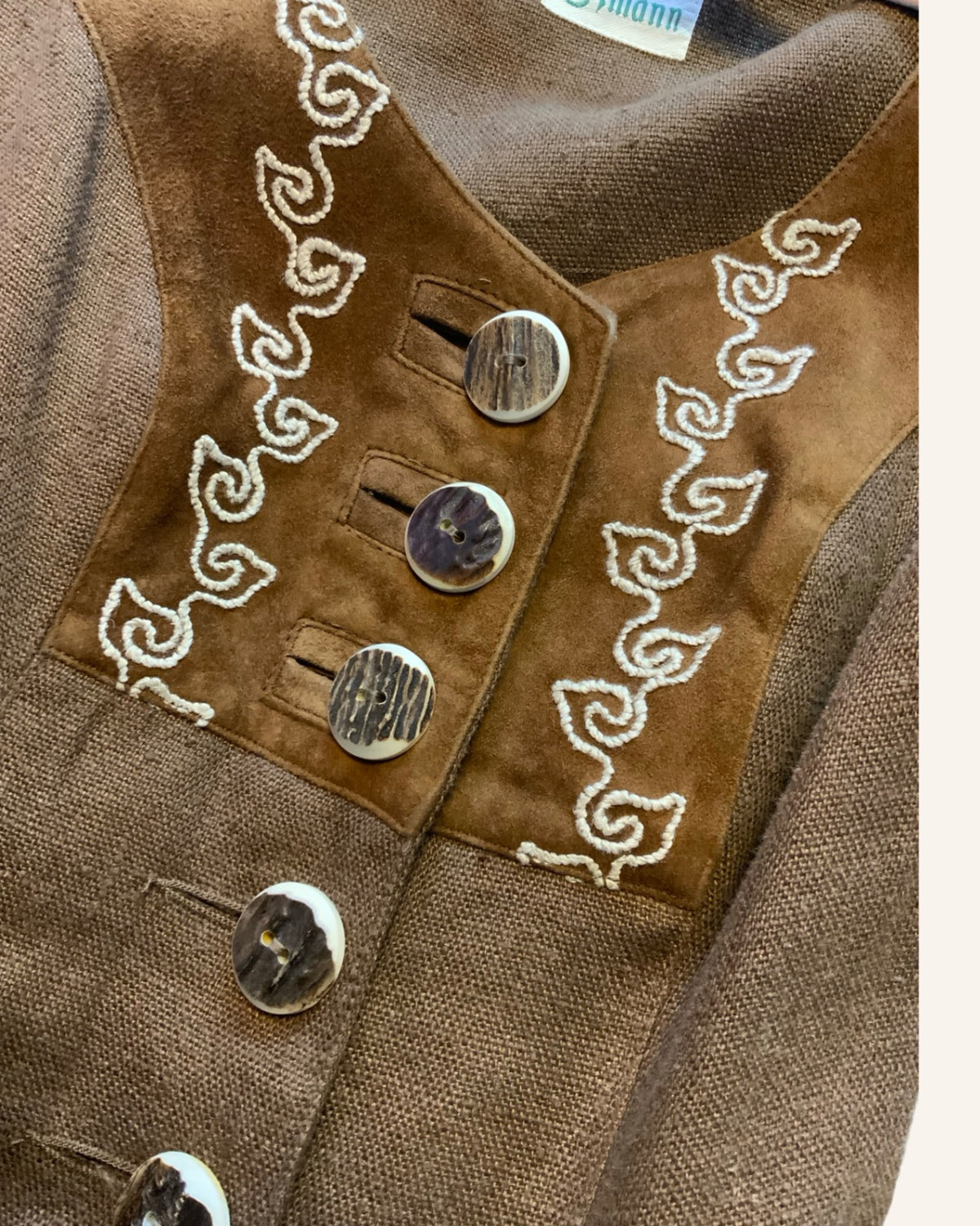 Trachten Maxikleid Braun M