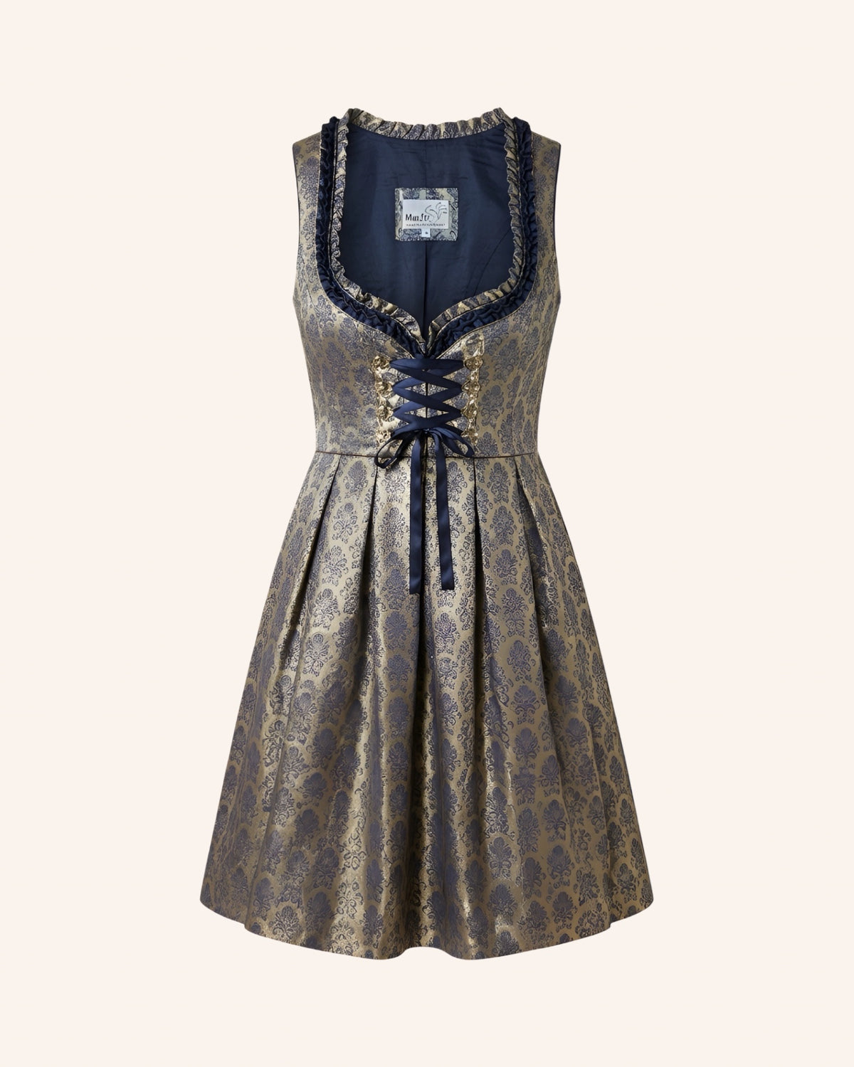 Dirndl Dunkelblau/Silber XS