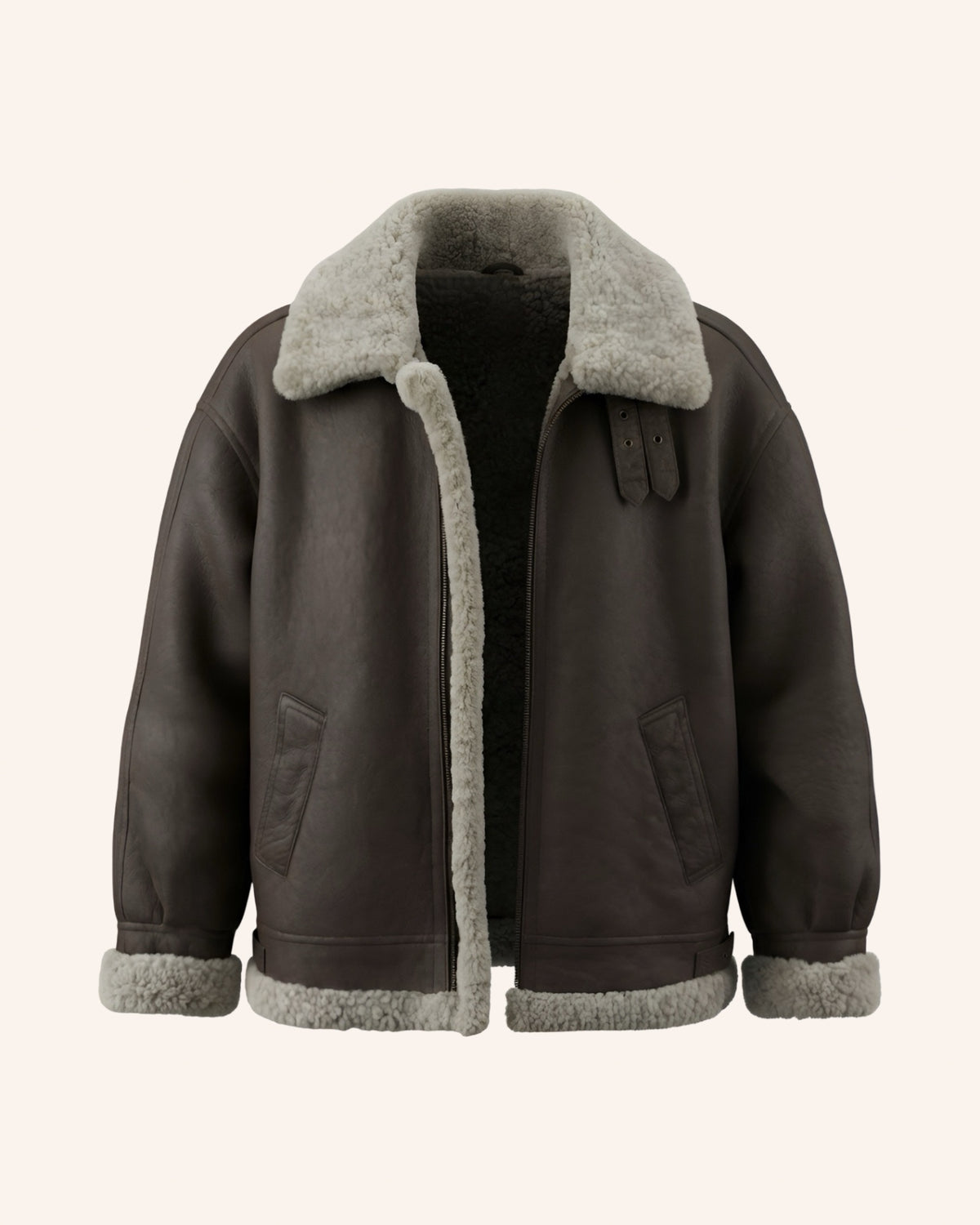 Lammfelljacke Braun XXL